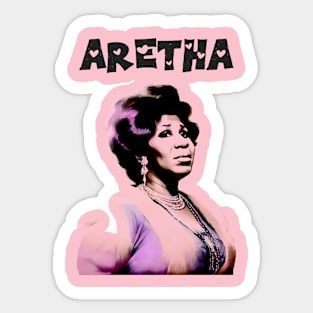 Aretha Franklin - Retro Soul Fan Design Sticker